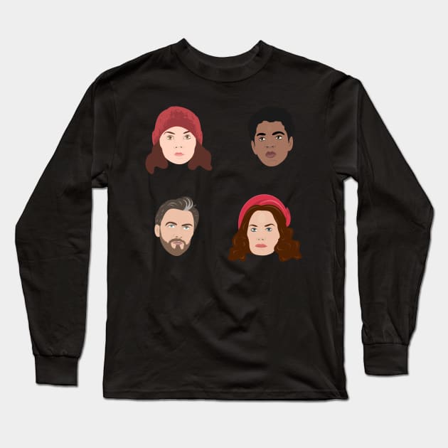 Lyra, Will, Mrs Coulter and Lord Asriel Long Sleeve T-Shirt by MorvernDesigns